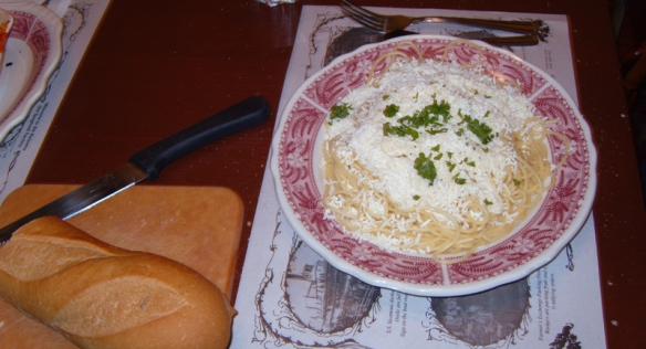 Spaghetti with Browned Butter and Mizithra Cheese, a la Homer